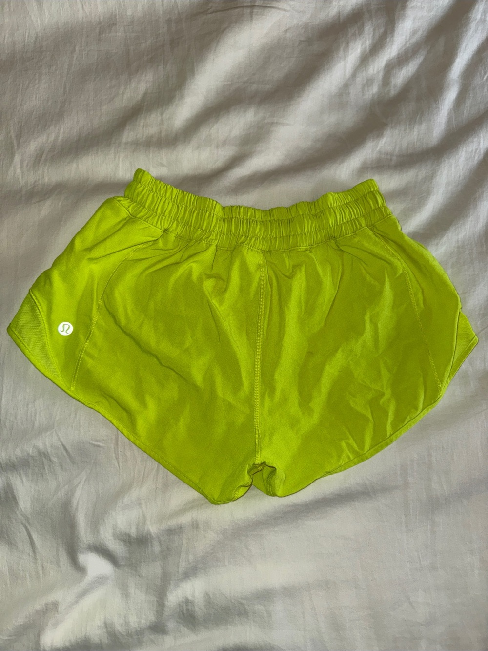 lululemon athletica Neon Lime Athletic Running Shorts. Size 4